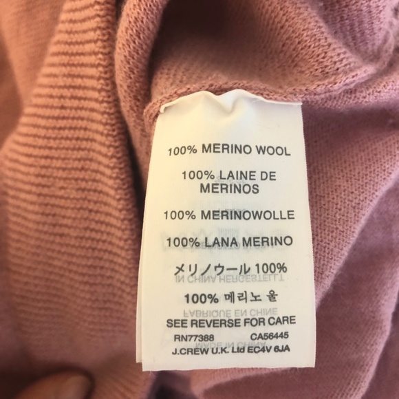 J. Crew Pink Merino Wool Sweater - Picture 3 of 11